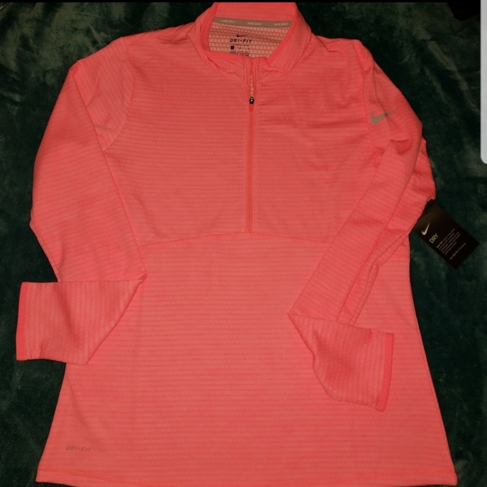 Nike dri fit half zip shirt